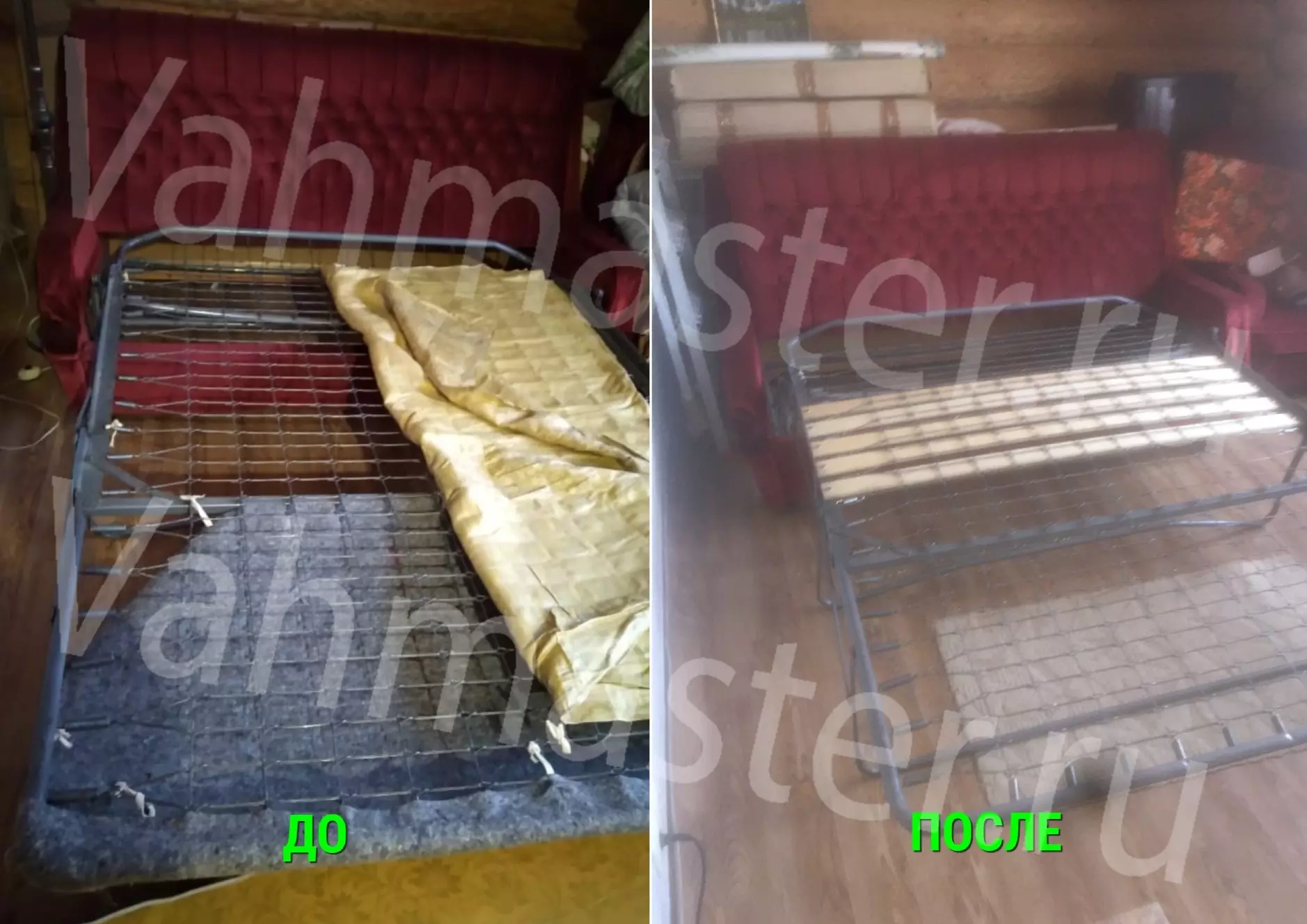 Установка ламелей для ремонта растянутой сетки 