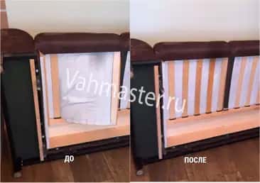 замена ламелей для выкатного дивана 
